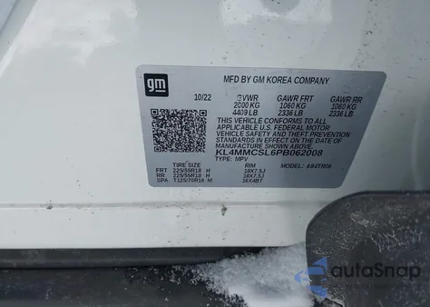 2023 Buick Encore Gx Preferred Awd из США, поврежденный, VIN KL4MMCSL6PB062008